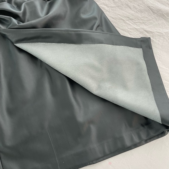 ZARA faux leather mini dress black XS brand new - Picture 8 of 8